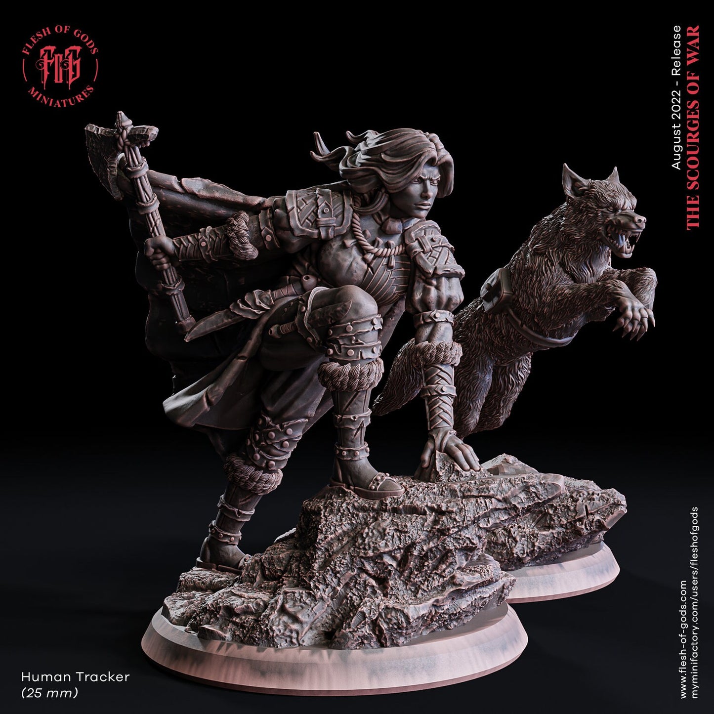 Human Tracker from "Scourges of War" by Flesh of Gods Miniatures