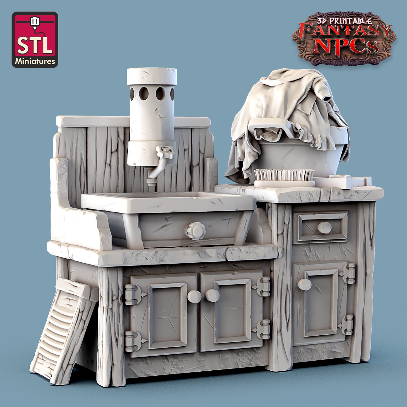 Laundry Set by STL Miniatures