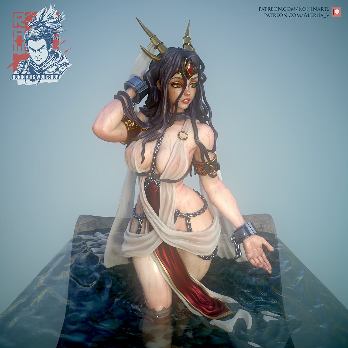 Lady Shura Pin Up Model Statue by Ronin Arts Workshop