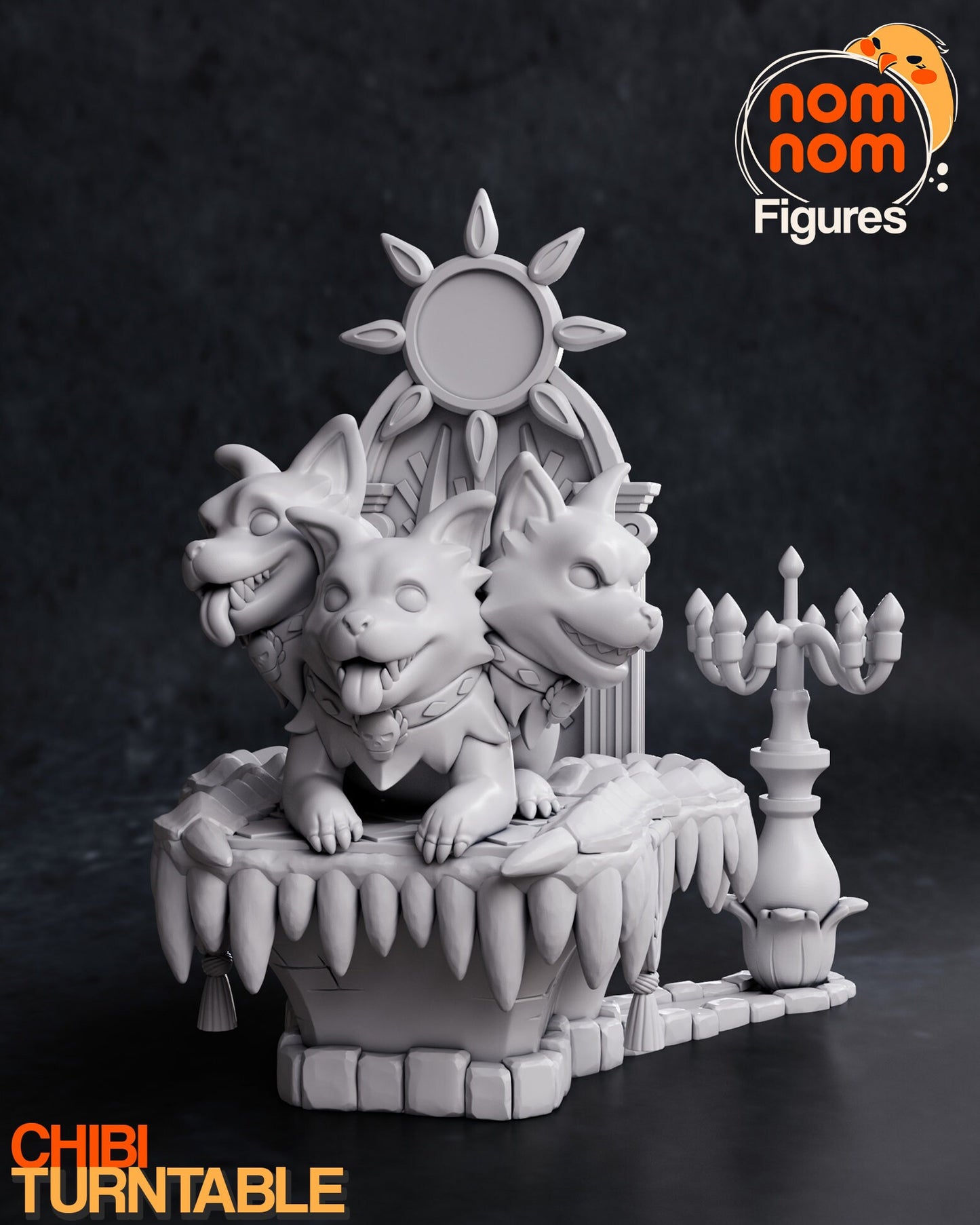 Chibi Cerebus from Hades by Nomnom Figures