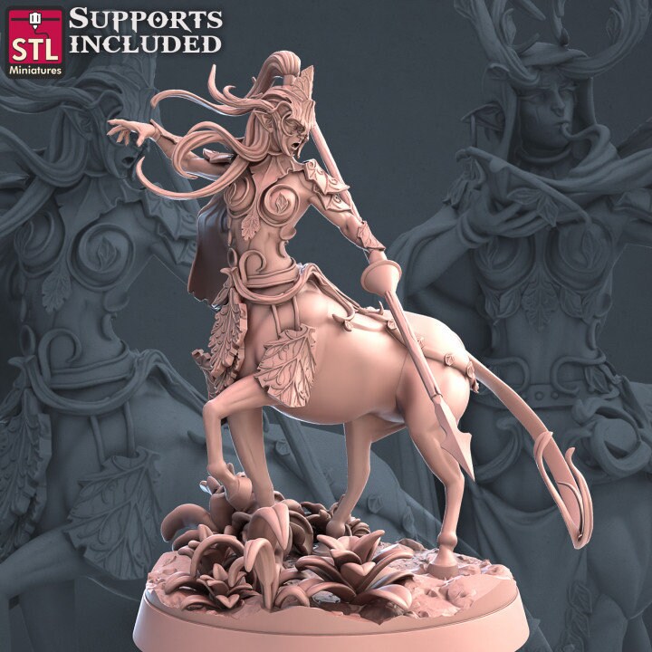 Elf Centaur Set by STL Miniatures