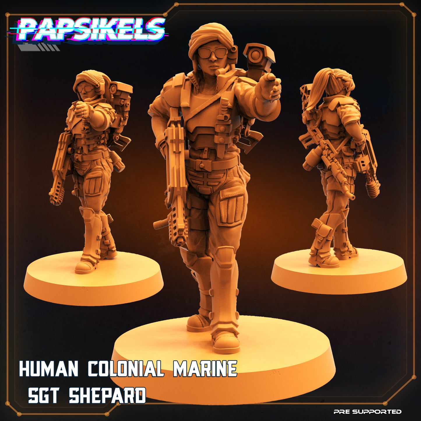 Human Colonial Marines from Space Rambutan by Papsikels Miniatures