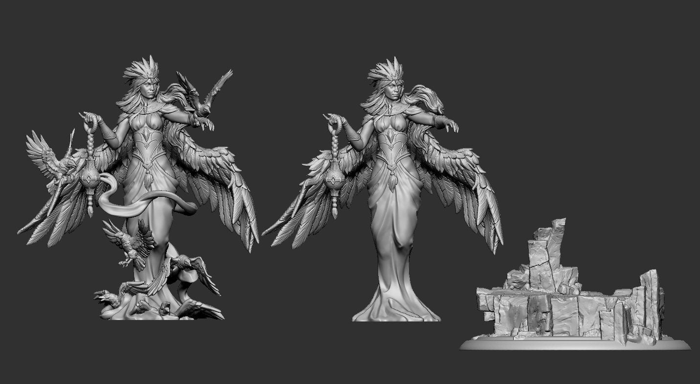 Maletta the Crow Mother from "Raven Invasion" by White Werewolf Tavern Miniatures RPG