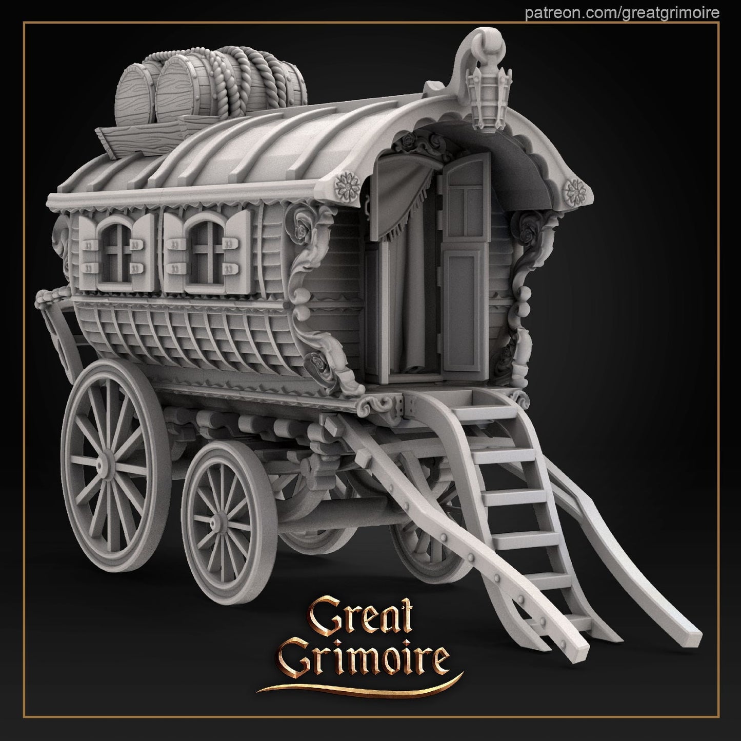 Dale with Caravan from "Caravan" from Great Grimoire Miniatures RPG