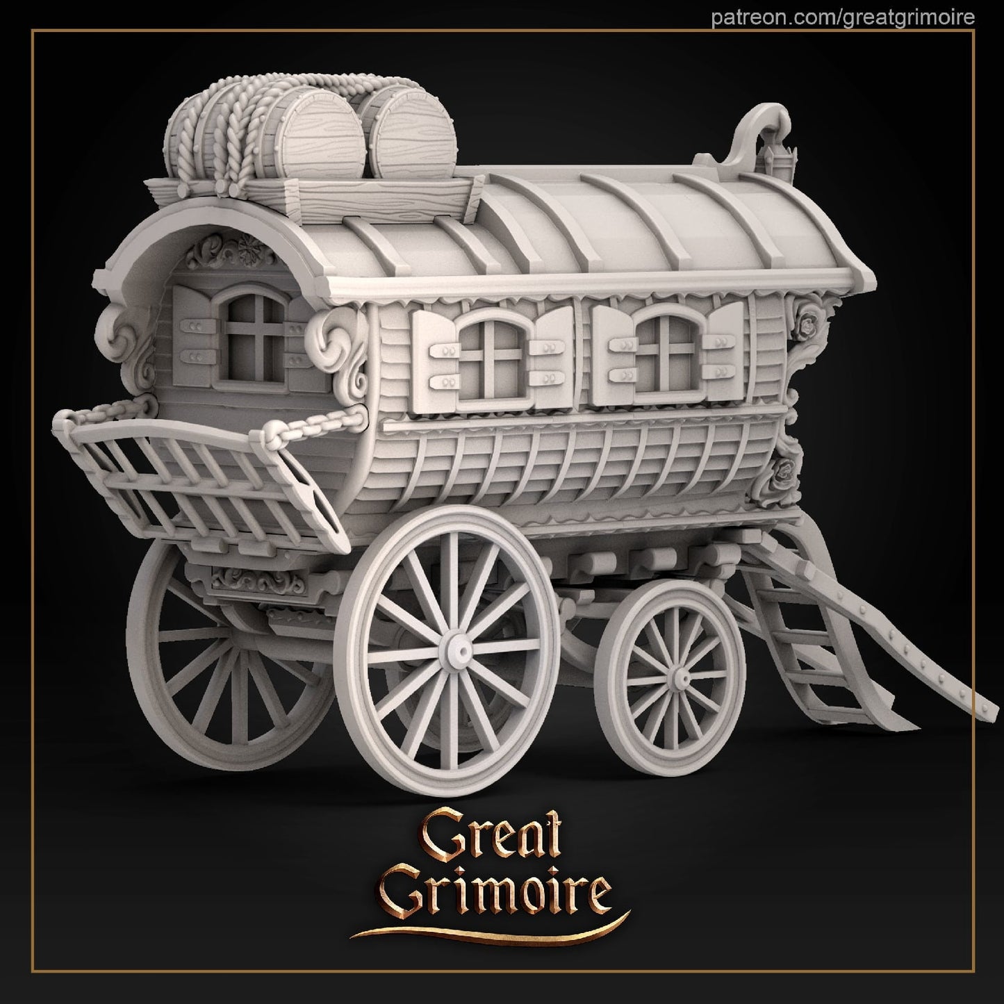 Dale with Caravan from "Caravan" from Great Grimoire Miniatures RPG