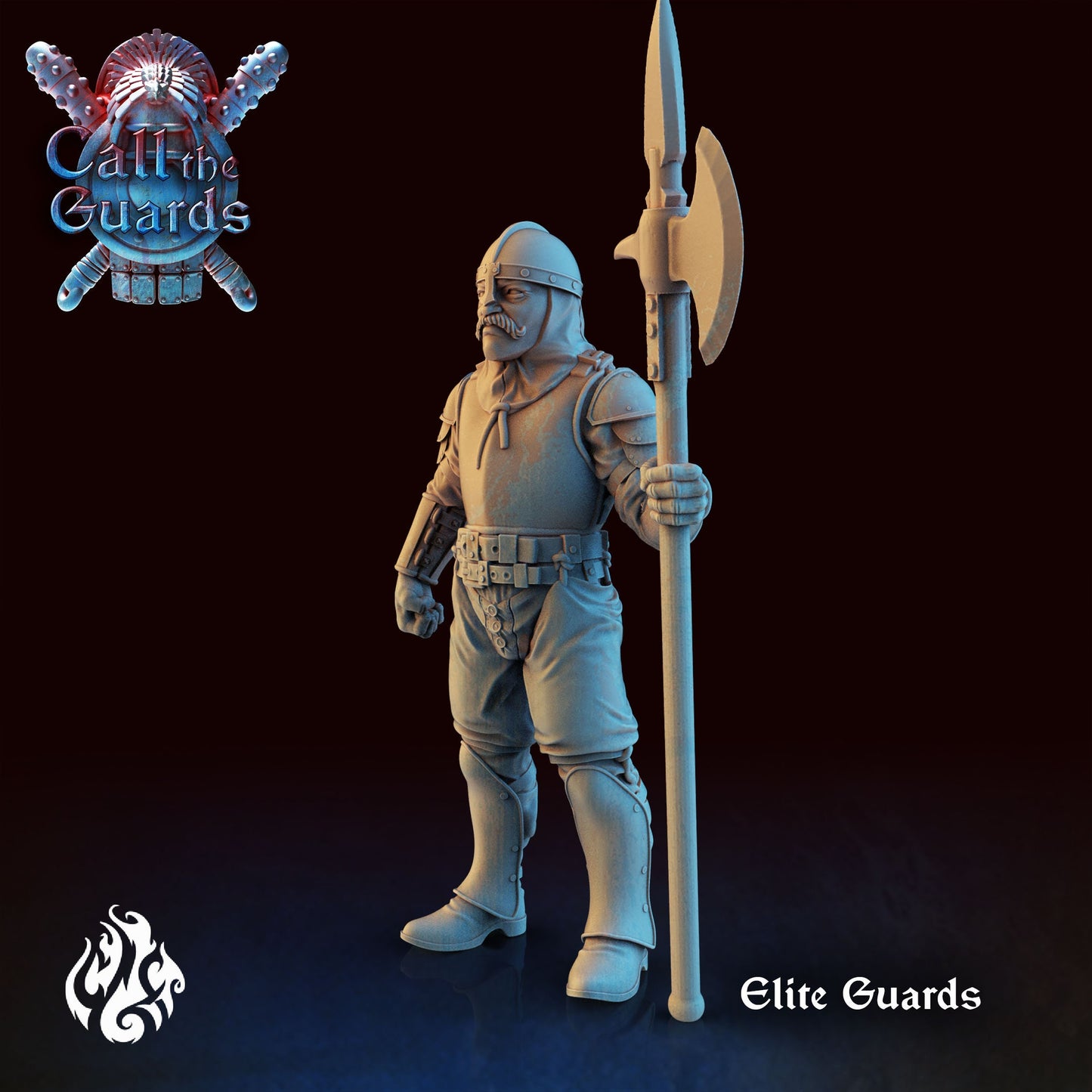 Elite Guards from "Call the Guards" by Crippled God Foundry Miniatures RPG