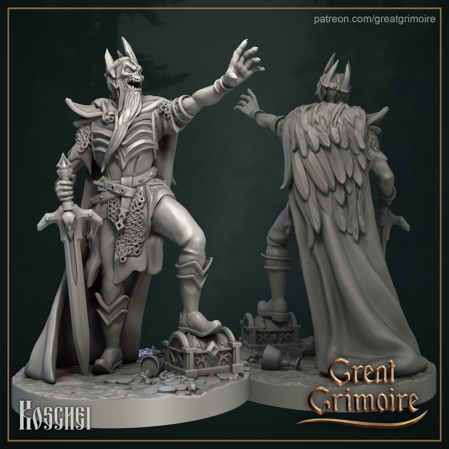 Koschei from "Tales of Yaga Moors" by Great Grimoire Miniatures RPG