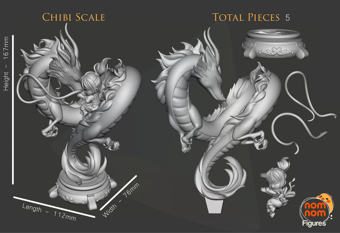 Chibi Chihiro Statue Model Kit by Nomnom Figures