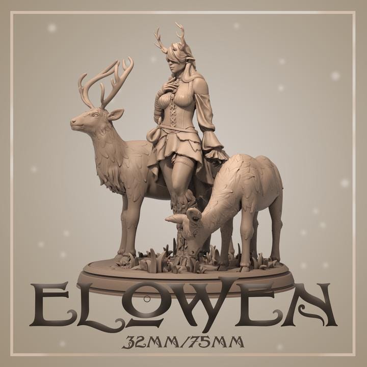 Elowen Pin Up by Dungeons and Maidens Miniatures