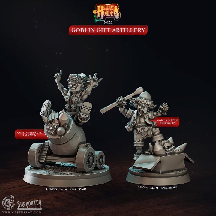 Holiday Horde Collection By Cast N Play Miniatures