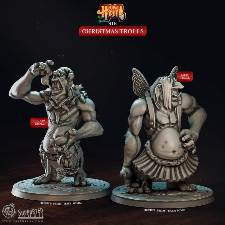 Holiday Horde Collection By Cast N Play Miniatures