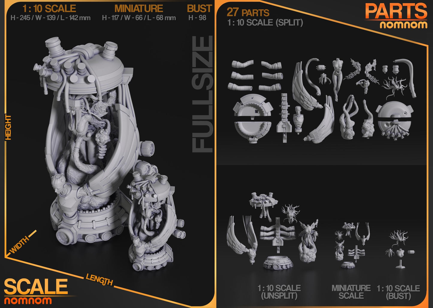 Jenova Statue Model Kit by Nom Nom Figures