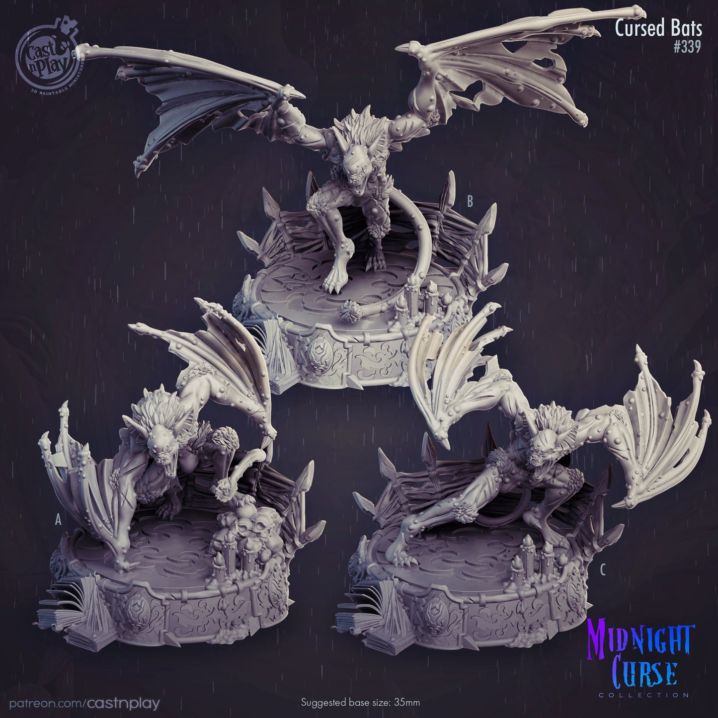 Midnight Curse Collection By Cast N Play Miniatures