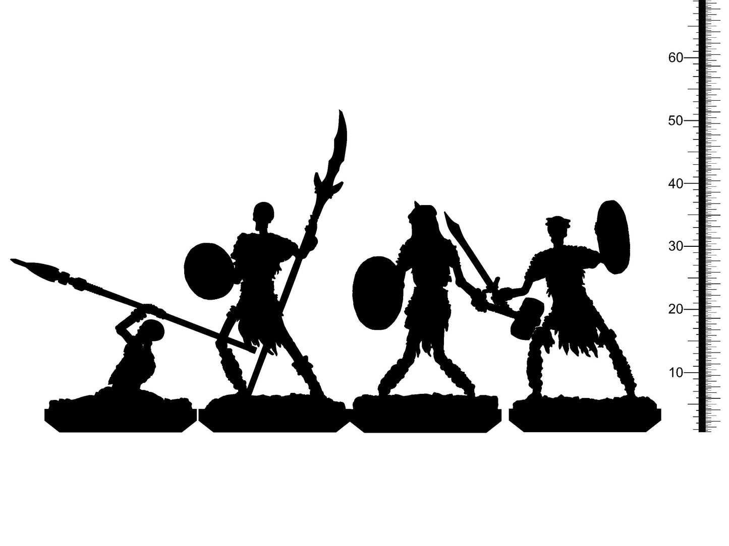 Skeleton Warriors from "Arabian Nights" by Clay Cyanide Miniatures