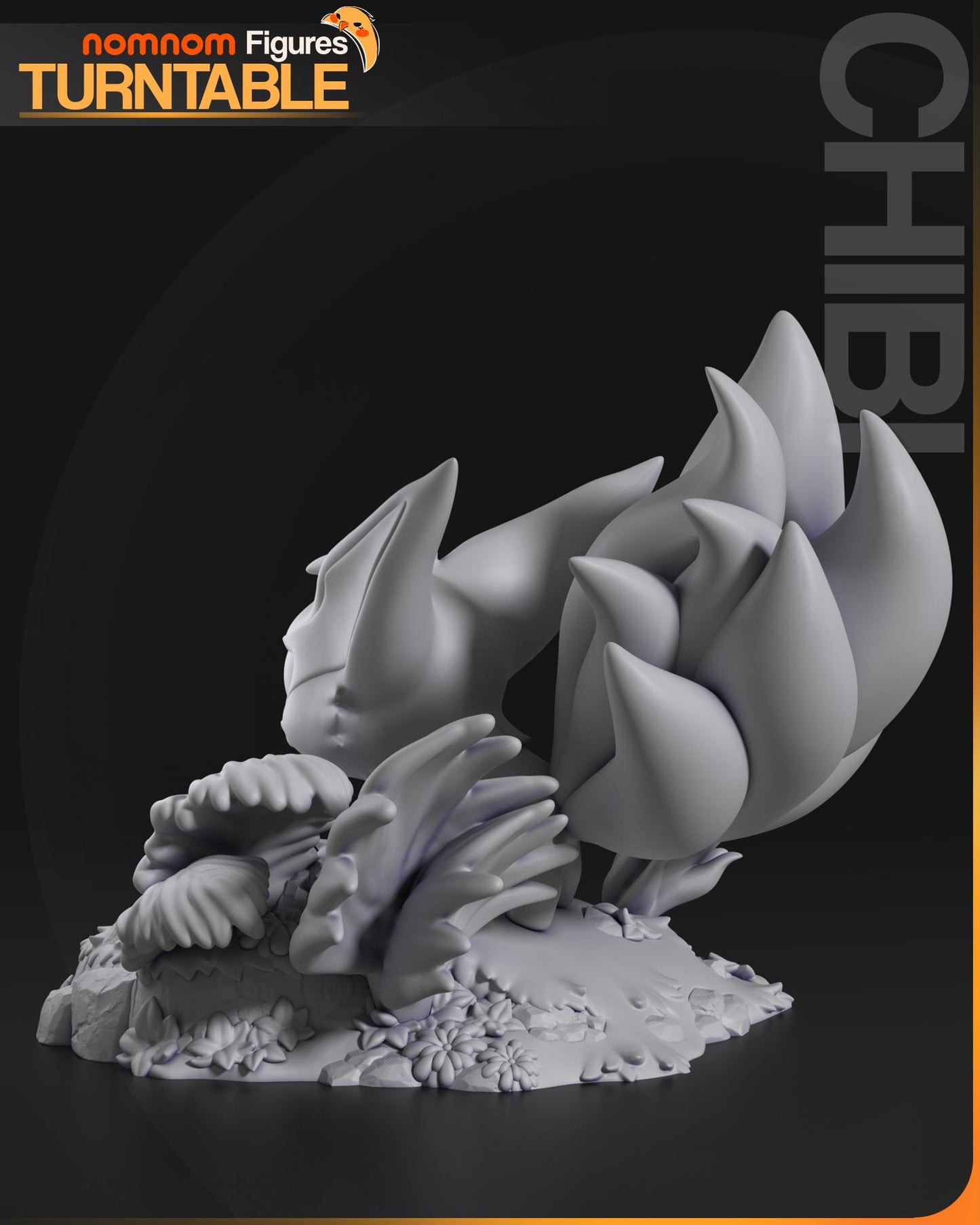 Chibi Kurama Statue Model Kit by Nom Nom Figures