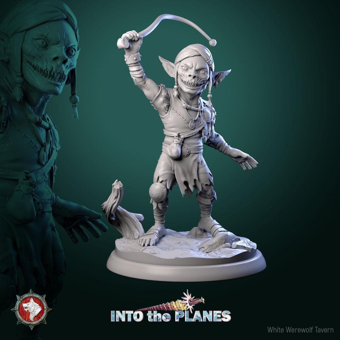 Scrabelt from Into the Planes by White Werewolf Tavern Miniatures