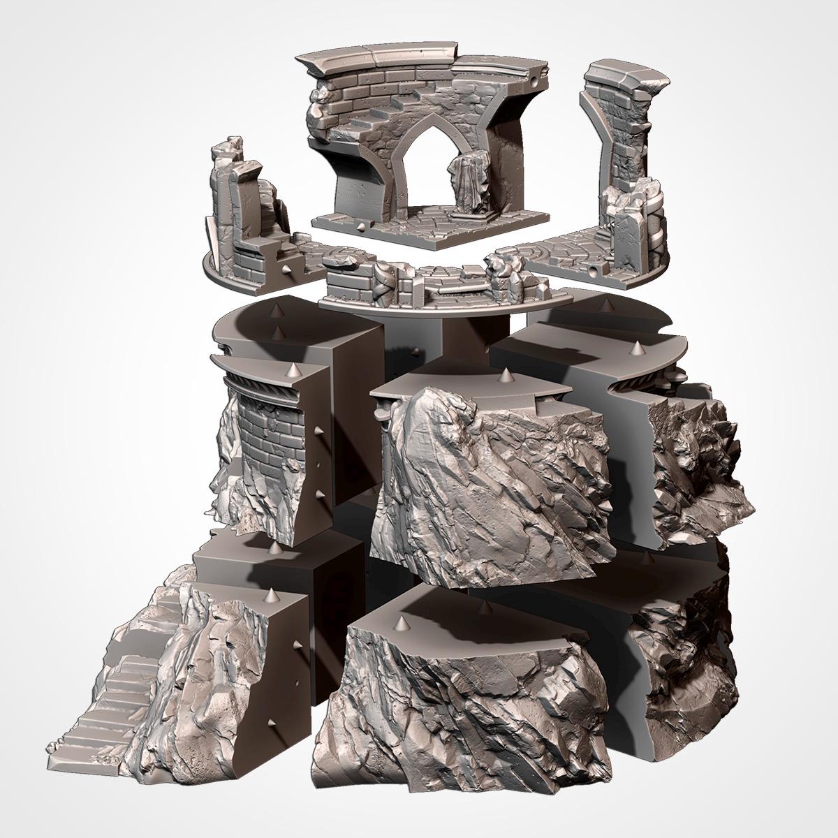 Ruins on the Mountain by Txarli Factory Terrain
