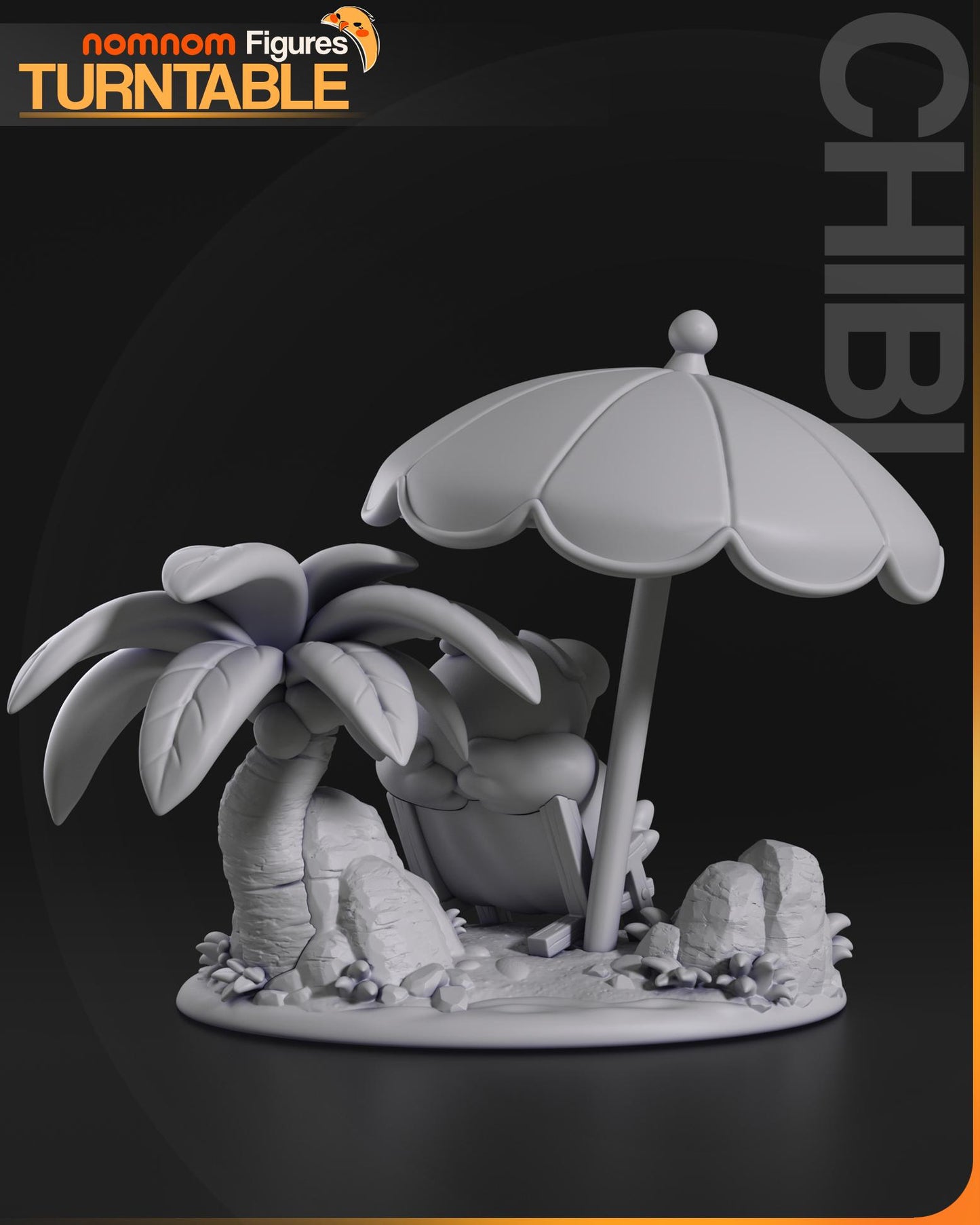 Chibi Psyduck Statue Model Kit by Nom Nom Figures