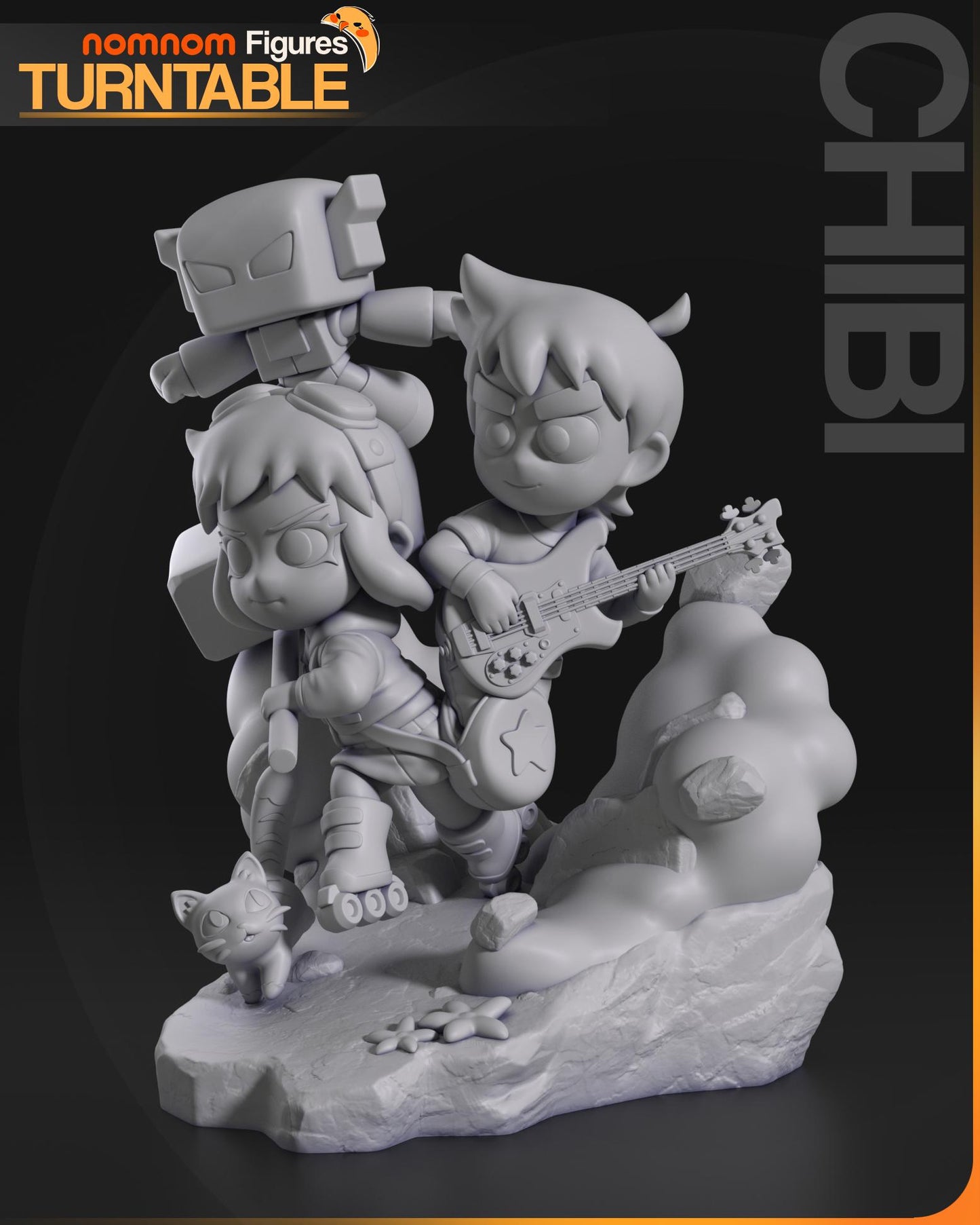 Chibi Ramona Statue Model Kit by Nom Nom Figures
