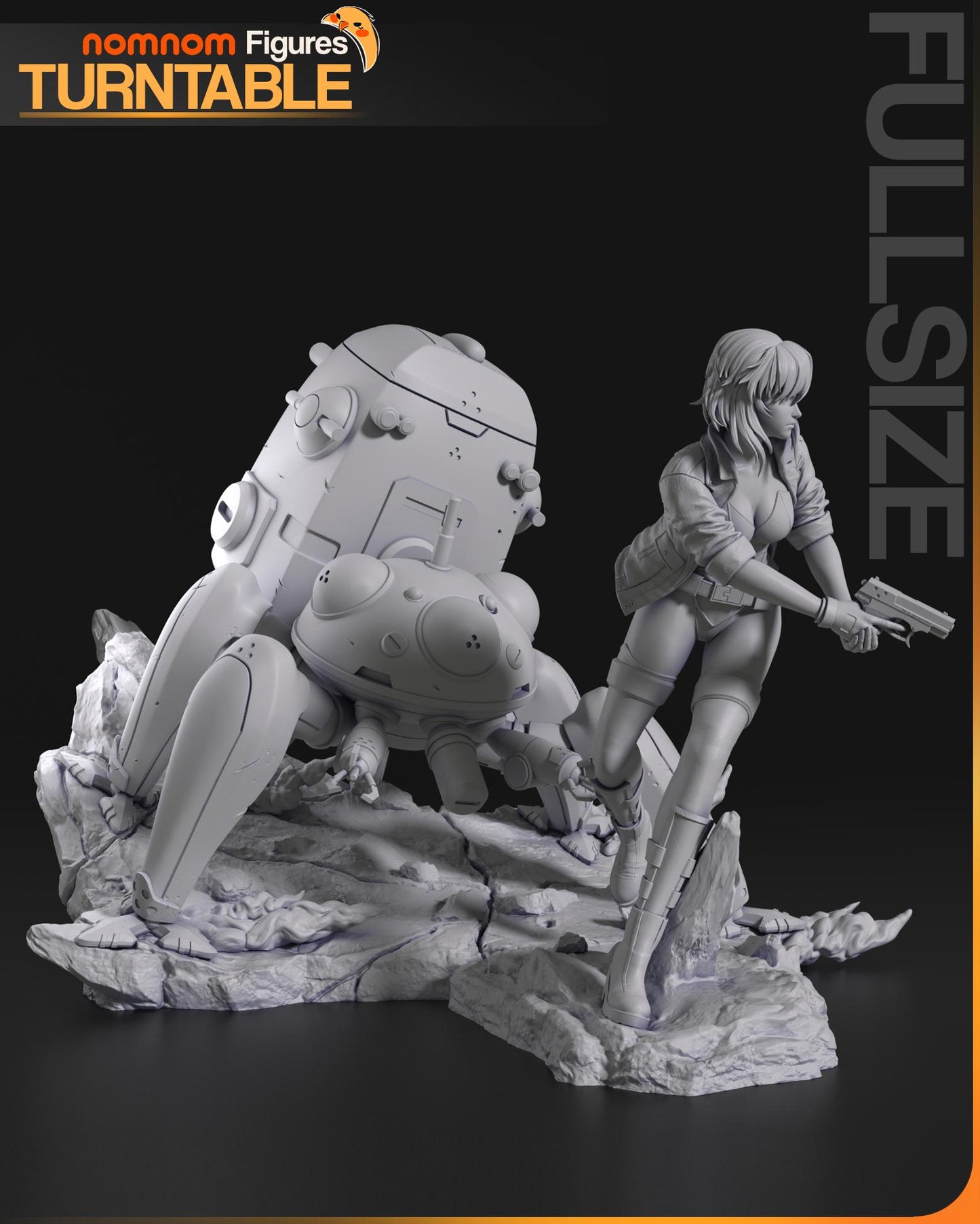 Motoko Statue Model Kit by Nomnom Figures