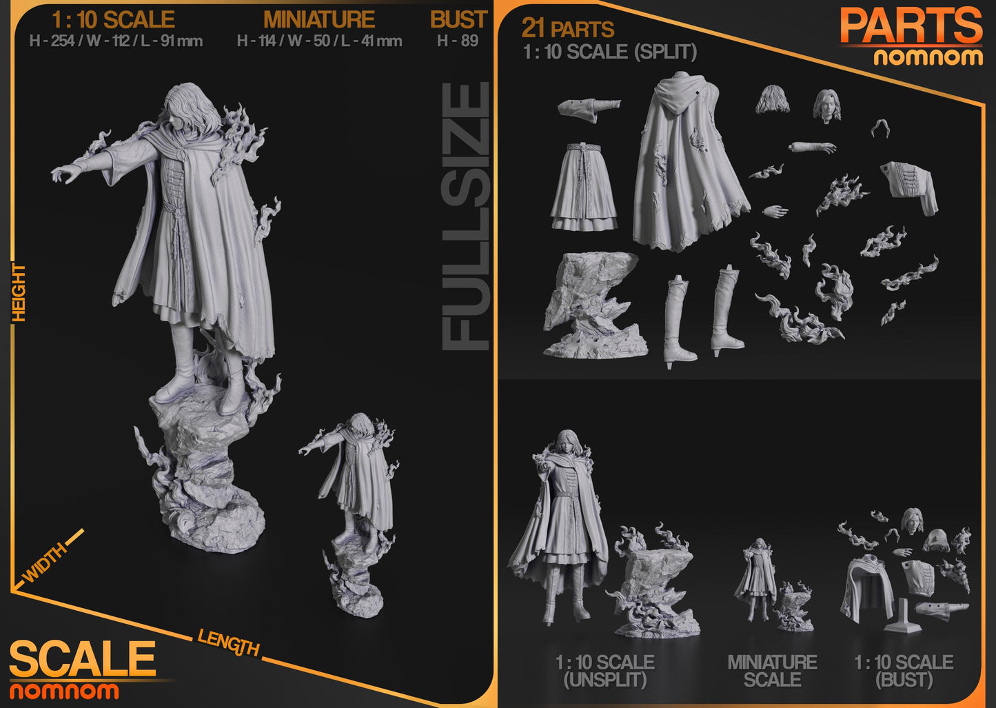 Melina Statue Model Kit by Nomnom Figures