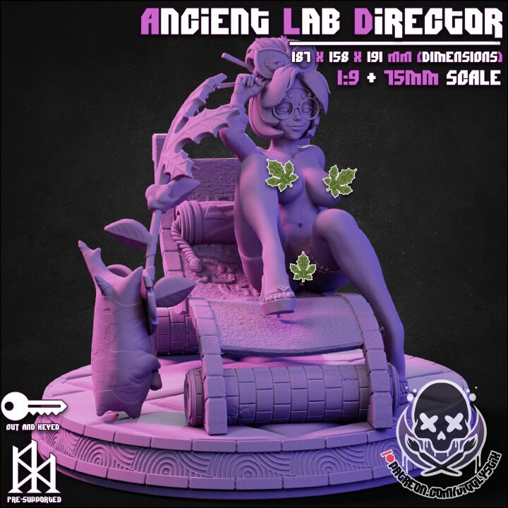 Ancient Lab Director by Jigglystix Pin Up Factory Miniatures
