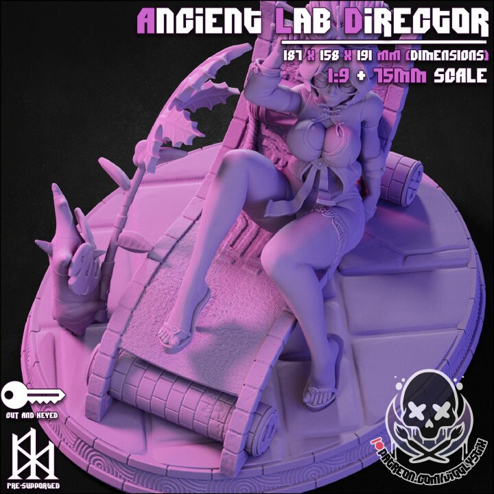 Ancient Lab Director by Jigglystix Pin Up Factory Miniatures