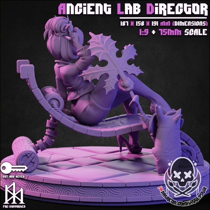 Ancient Lab Director by Jigglystix Pin Up Factory Miniatures
