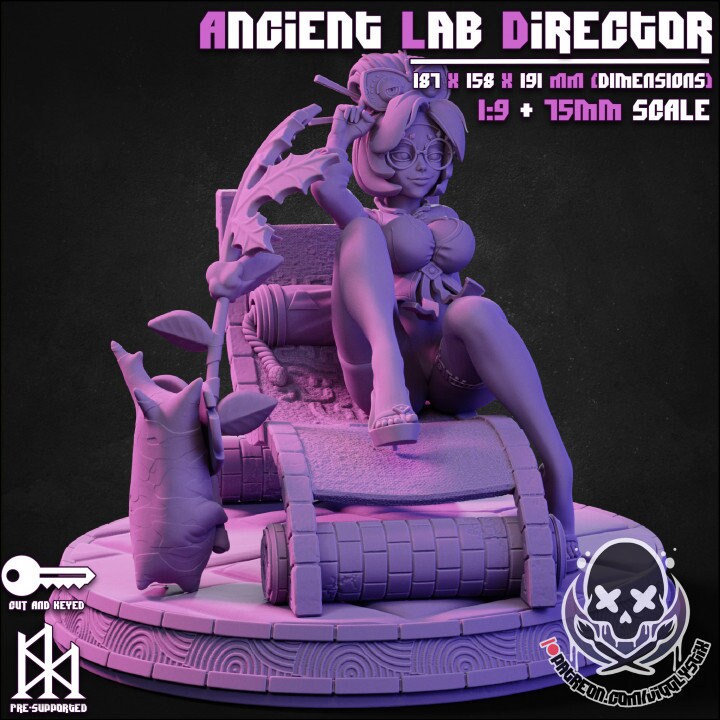 Ancient Lab Director by Jigglystix Pin Up Factory Miniatures