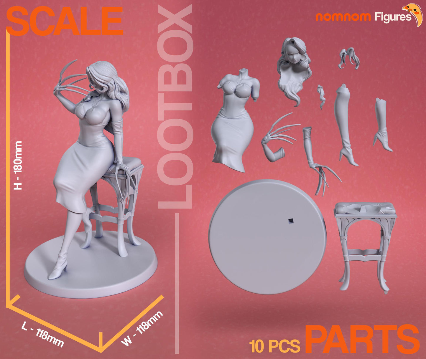 Lust Statue Model Kit by Nomnom Figures