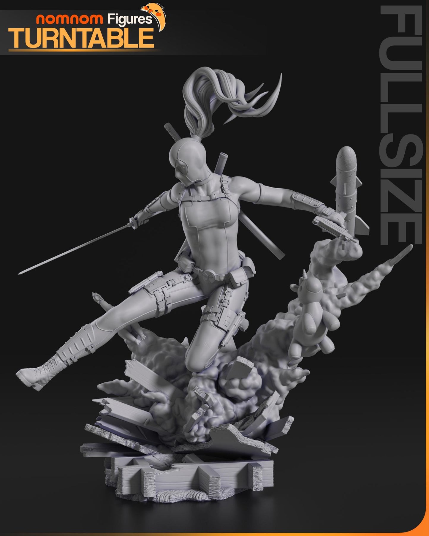 Lady DP Statue Model Kit by Nomnom Figures