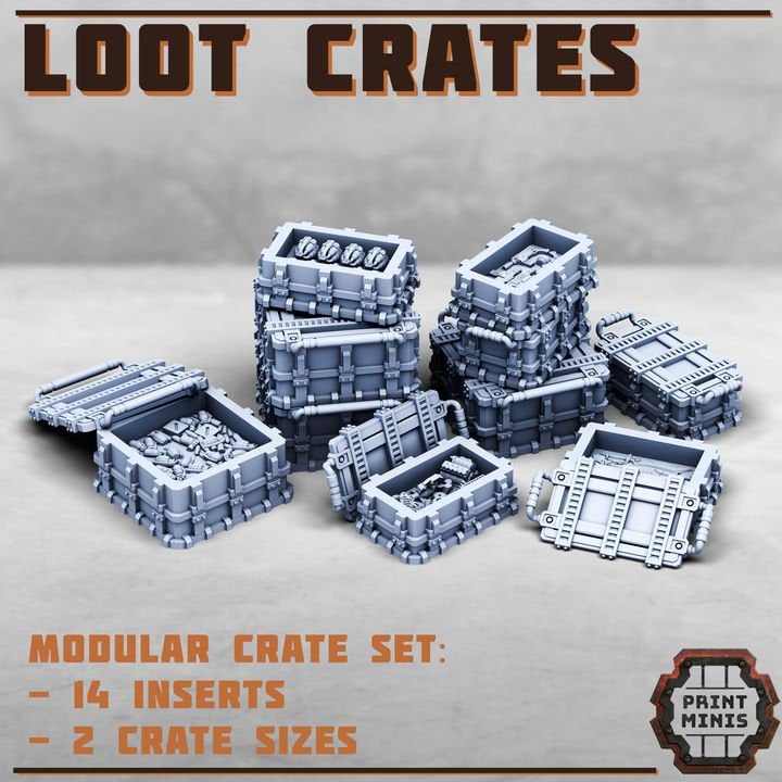 Loot Crates by Print Minis Miniatures