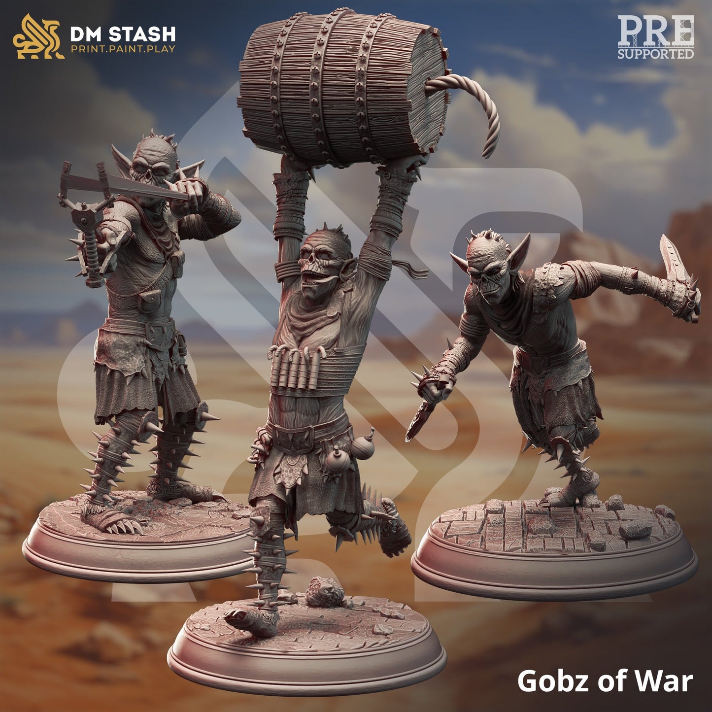 Gobz of War from "Orcish Incursion" by DM Stash Miniatures