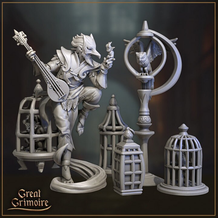 Sirenic Birdman from "Merchants of the Mystic Market" by Great Grimoire Miniatures