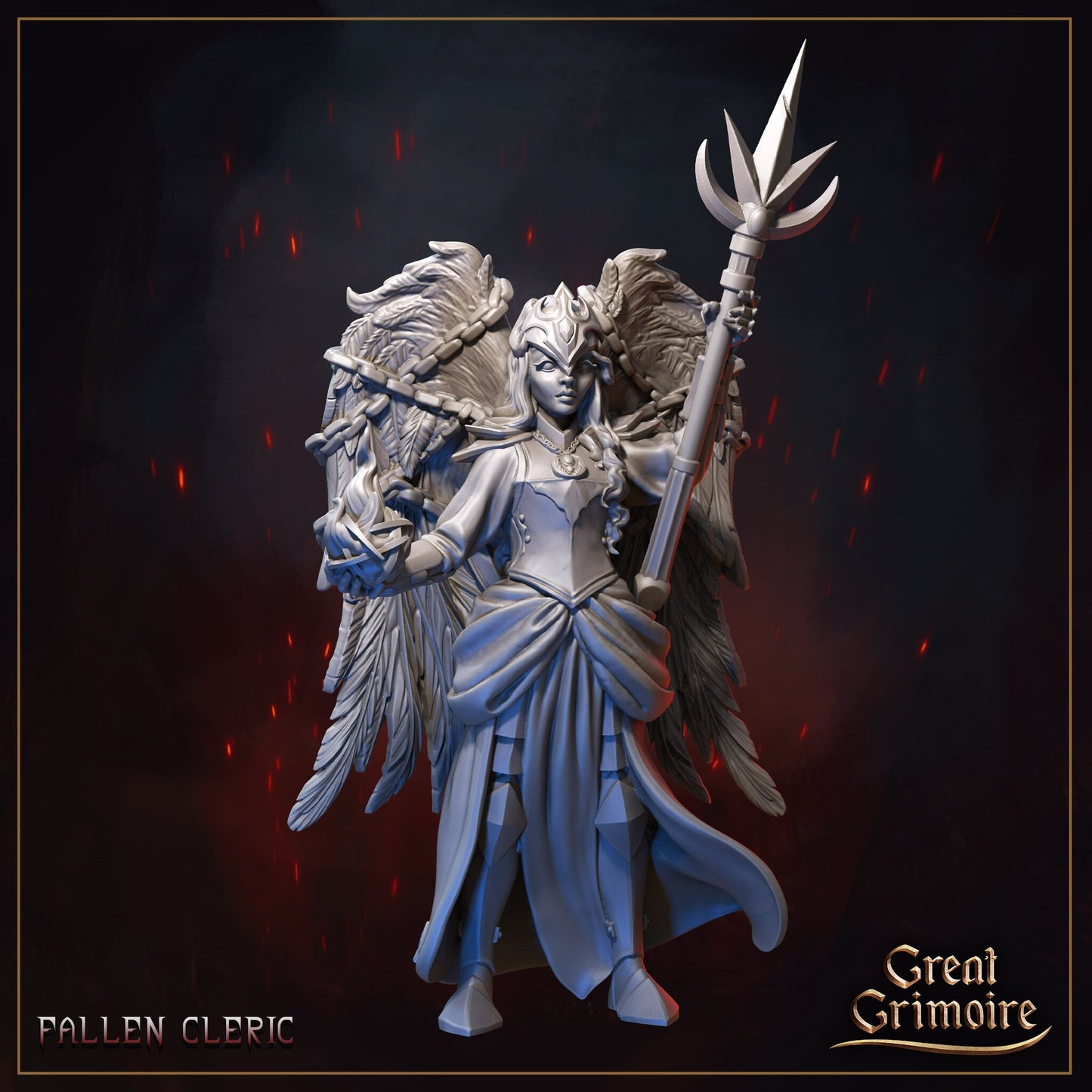 Fallen Cleric from "Burning Chaos" by Great Grimoire Miniatures