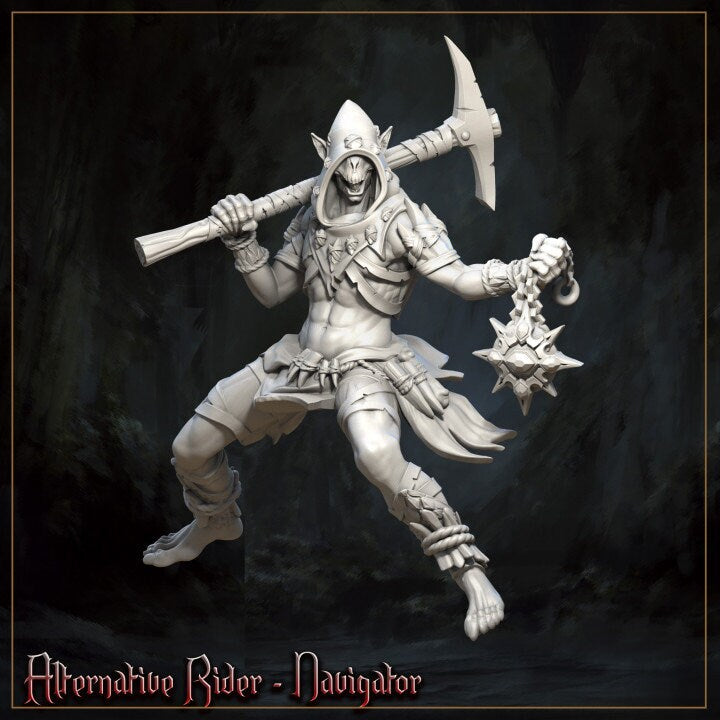 Mole Rider from "Horrors of the Underground" by Great Grimoire Miniatures