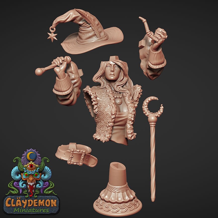 The Dream Conjurer Bust by Claydemon Miniatures