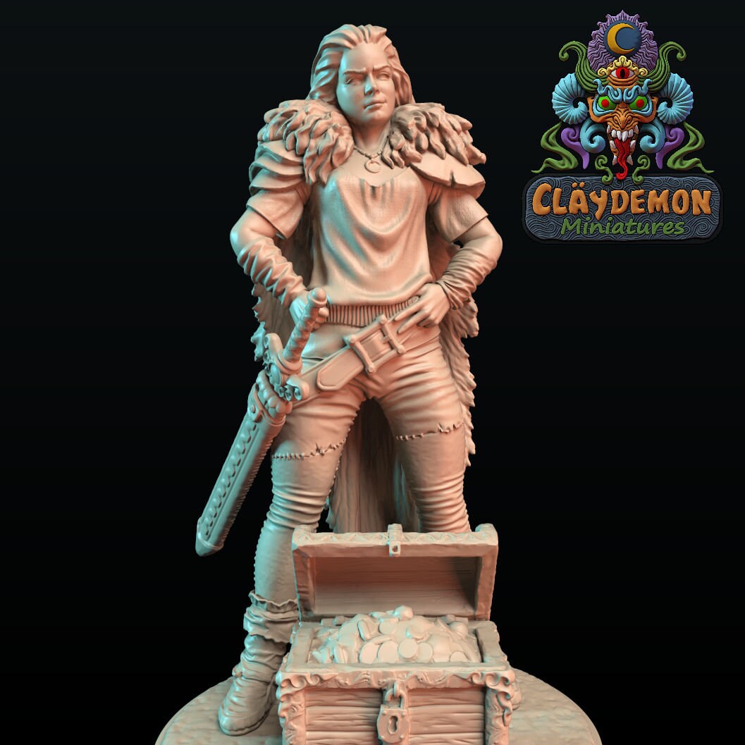 Little Wolf Bandit Leader by Claydemon Miniatures
