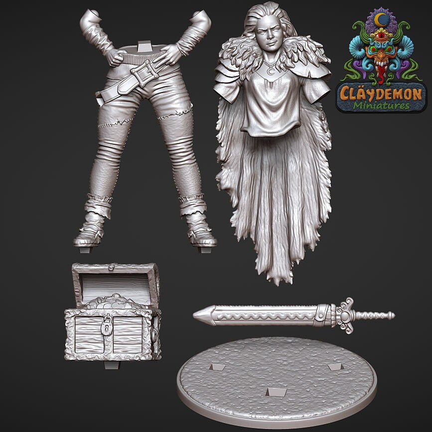 Little Wolf Bandit Leader by Claydemon Miniatures