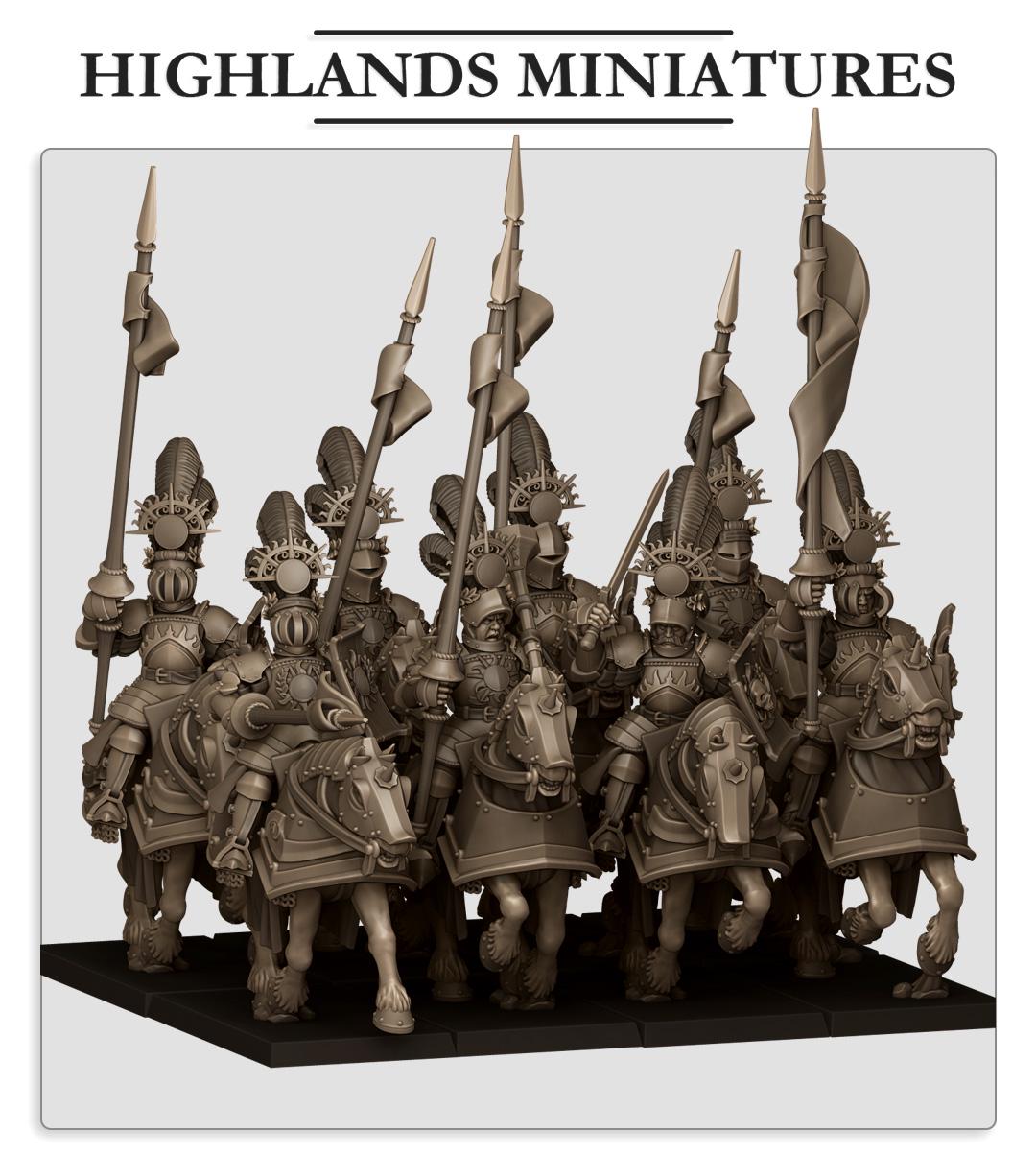 Sunland Golden Flames Knights by Highland Miniatures