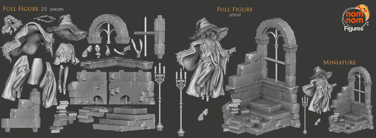 The Witch Statue Model Kit by Nomnom Figures