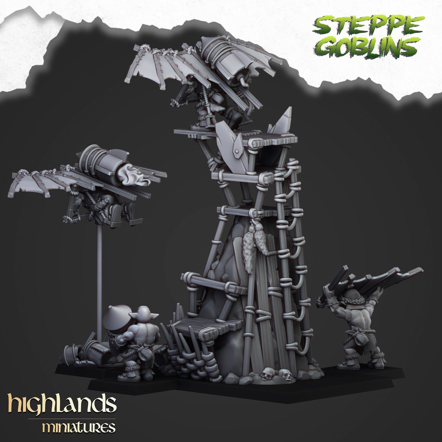 Steppe Flying Goblins By Highland Miniatures