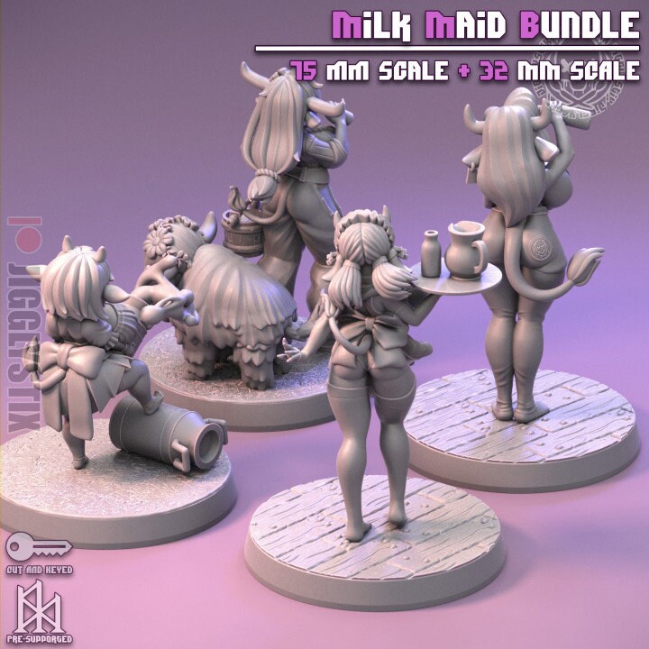 Milk Maids by Jigglystix Pin Up Factory
