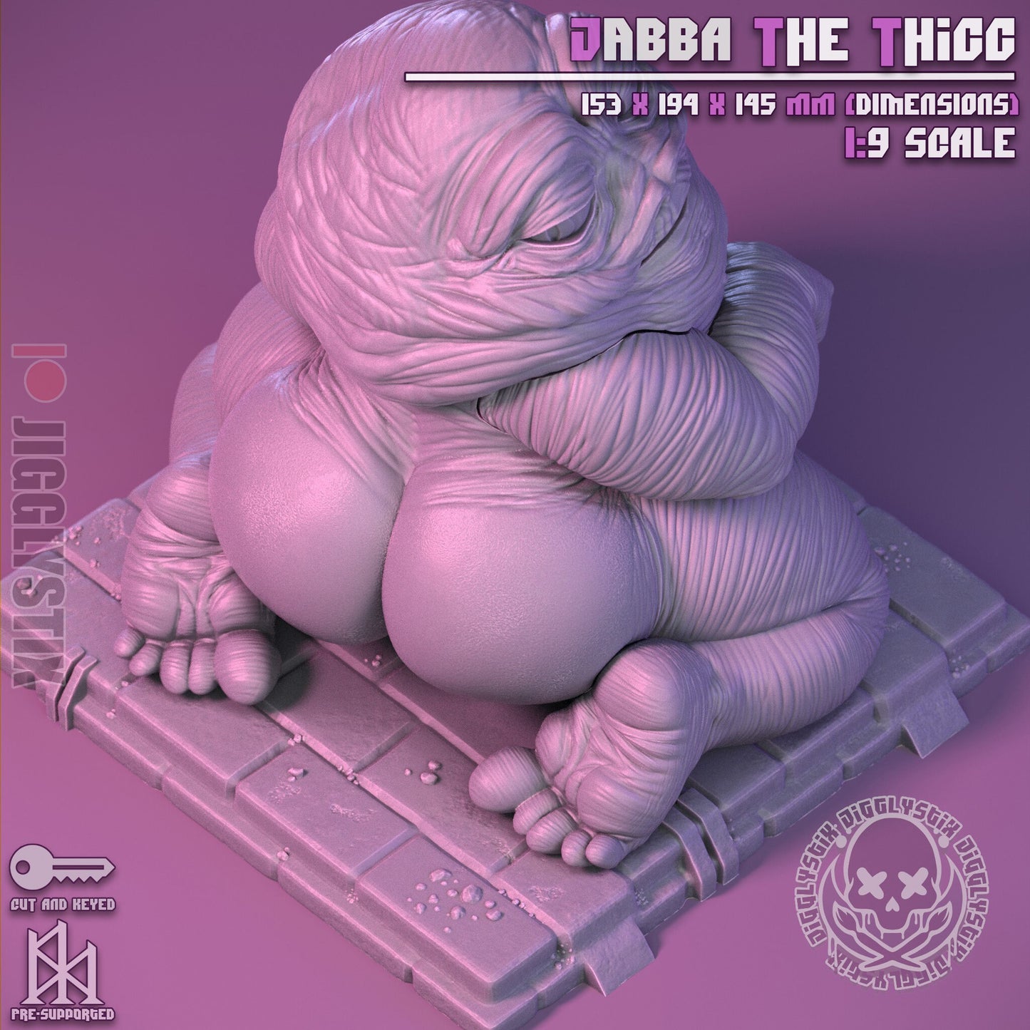 Jabba the Thicc by Jigglystix Pin Up Factory Miniatures