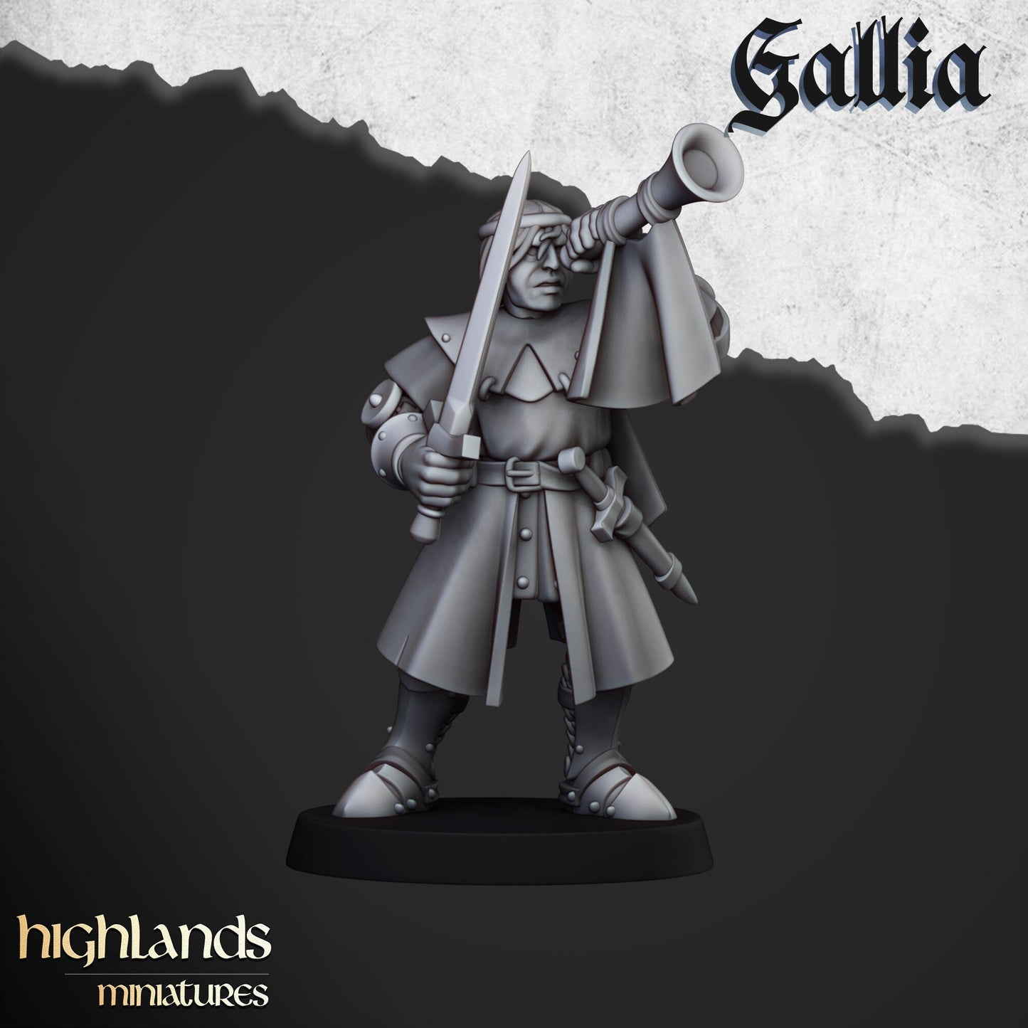 Knights on Foot Unit of Gallia by Highland Miniatures