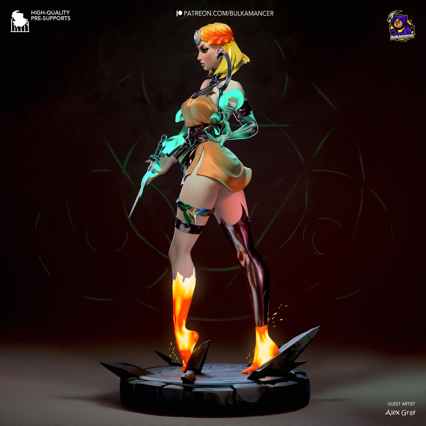Underworld Princess Statue Model Kit by Bulkamancer Sculpts