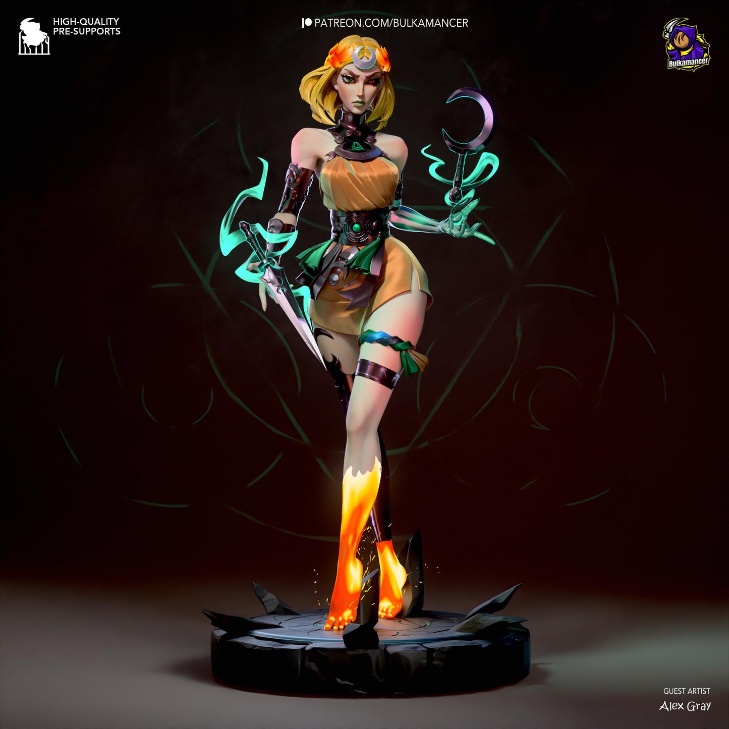 Underworld Princess Statue Model Kit by Bulkamancer Sculpts