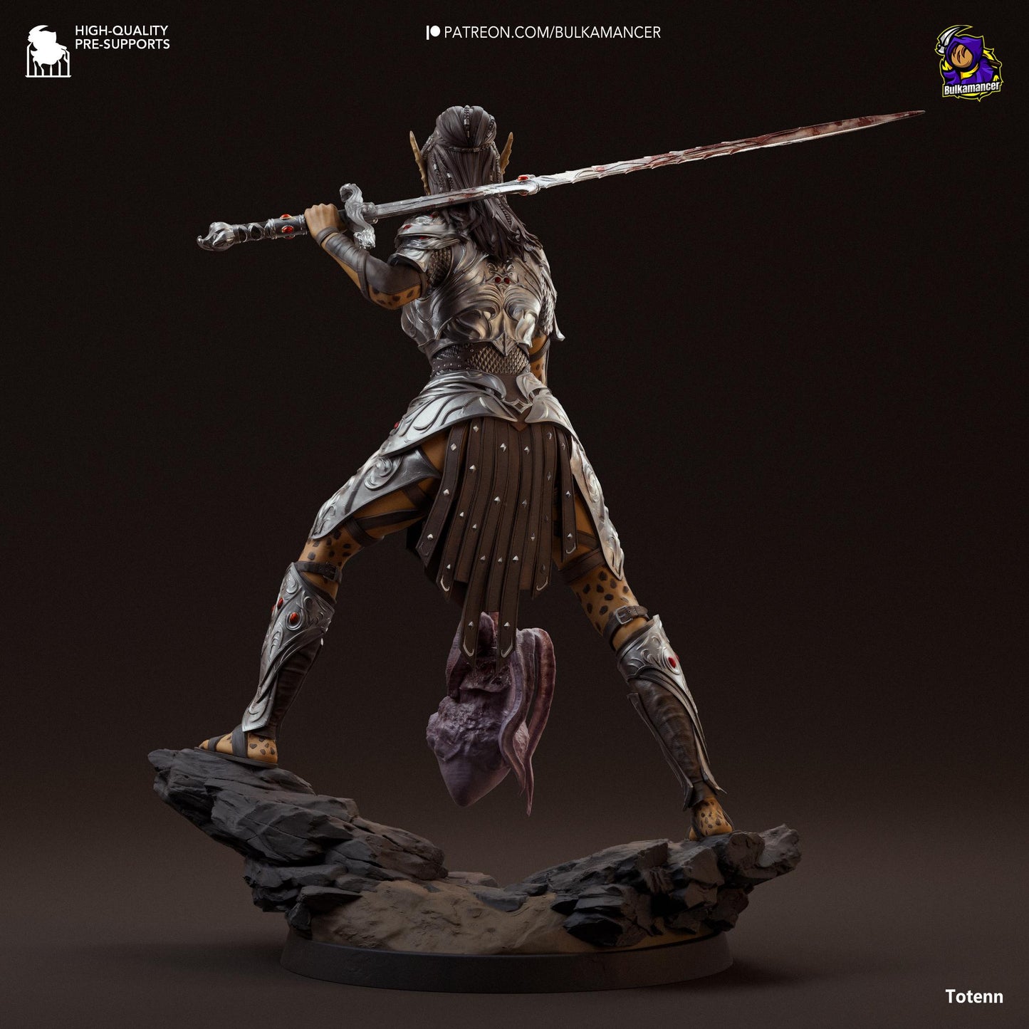 Judgemental Warrior Statue Model Kit by Bulkamancer Sculpts