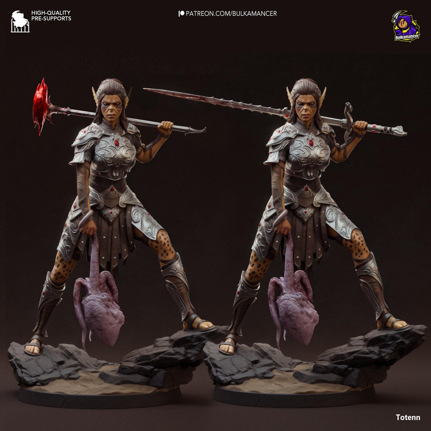 Judgemental Warrior Statue Model Kit by Bulkamancer Sculpts