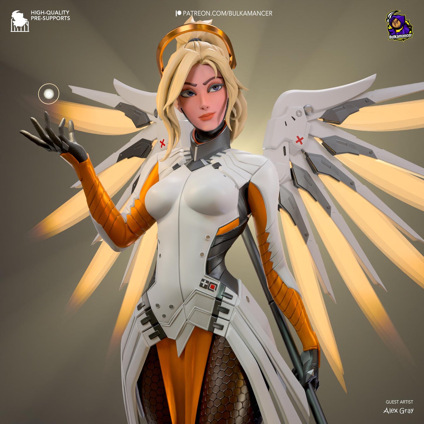 Guardian Angel Statue Model Kit by Bulkamancer Sculpts
